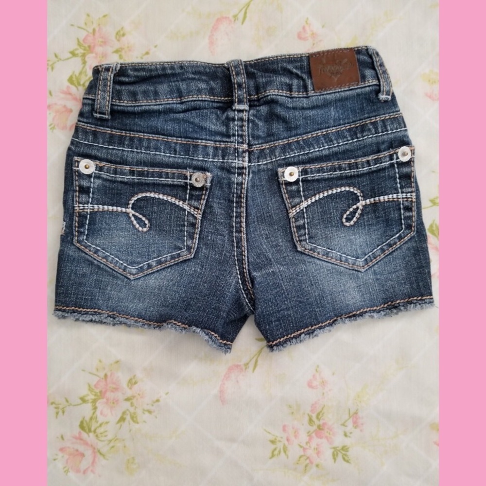 Girl’s Justice Blue Denim Distressed Jean Shorts